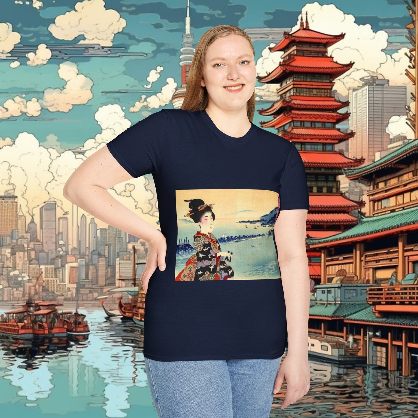 Geisha - Unisex Softstyle T-Shirt