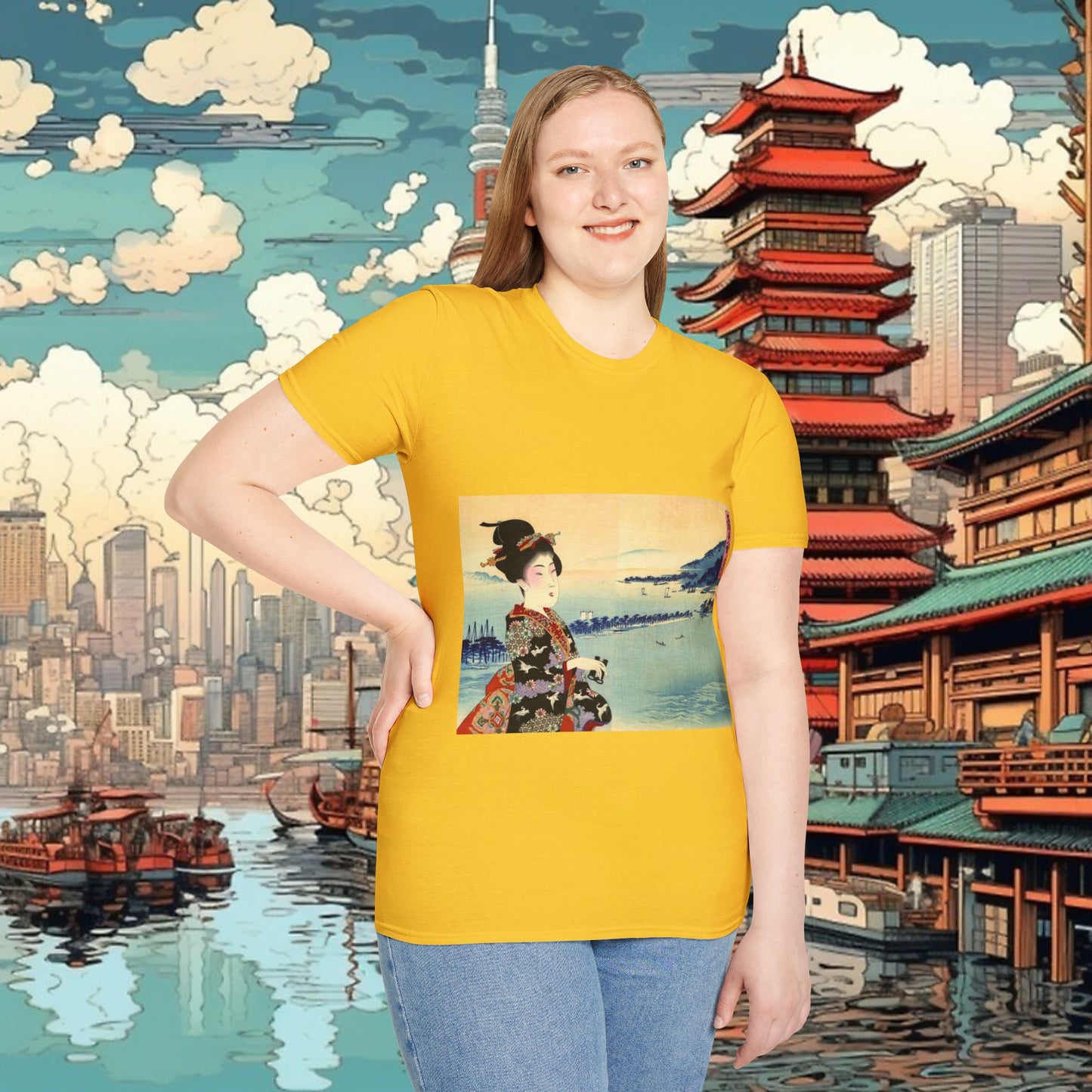 Geisha - Unisex Softstyle T-Shirt