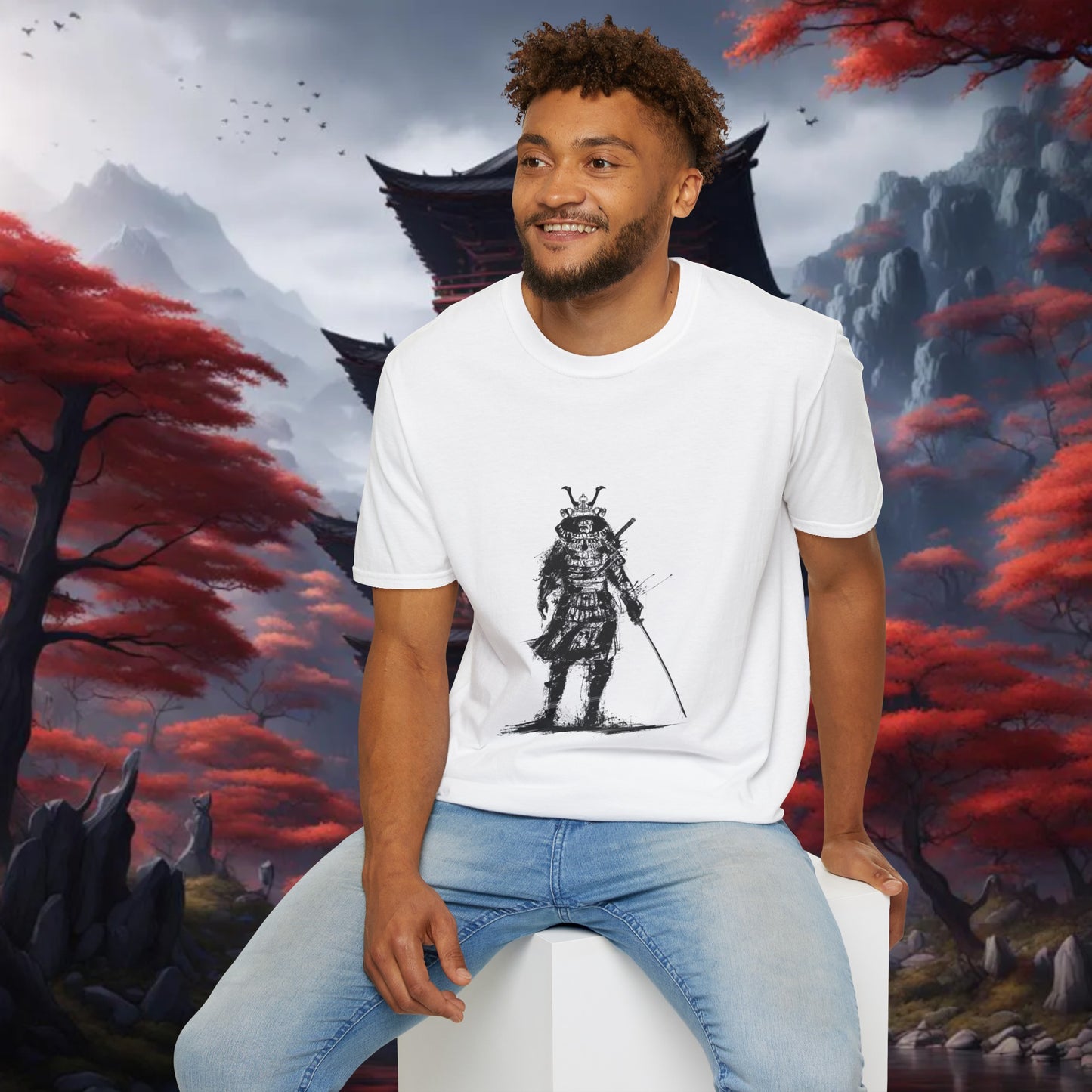 Samurai 1 - Unisex Softstyle T-Shirt