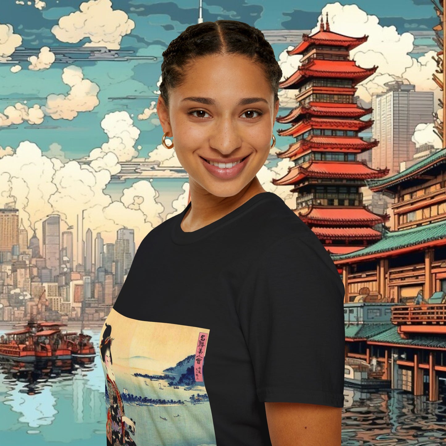 Geisha - Unisex Softstyle T-Shirt