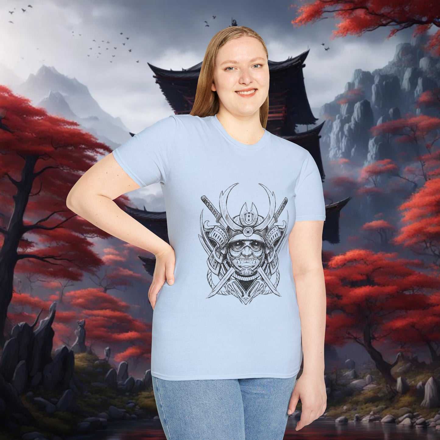 Undead Samurai - Unisex Softstyle T-Shirt