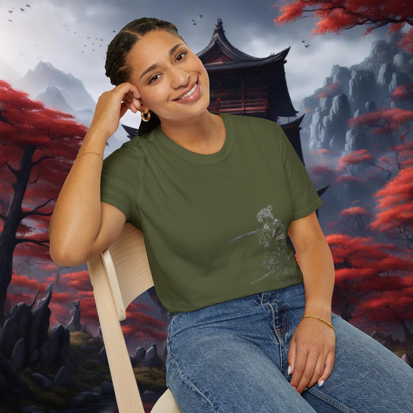 Lone Samurai - Unisex Softstyle T-Shirt