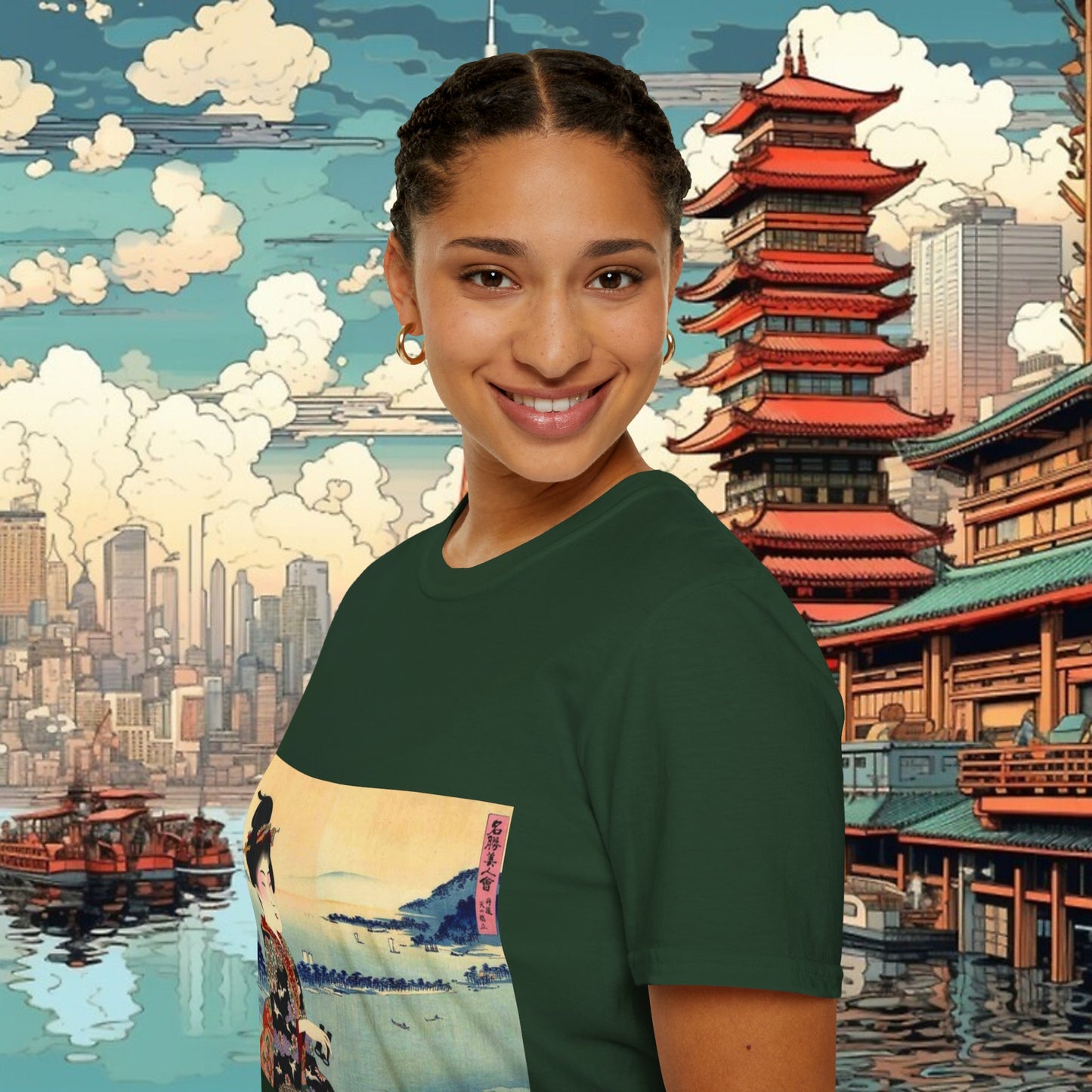 Geisha - Unisex Softstyle T-Shirt