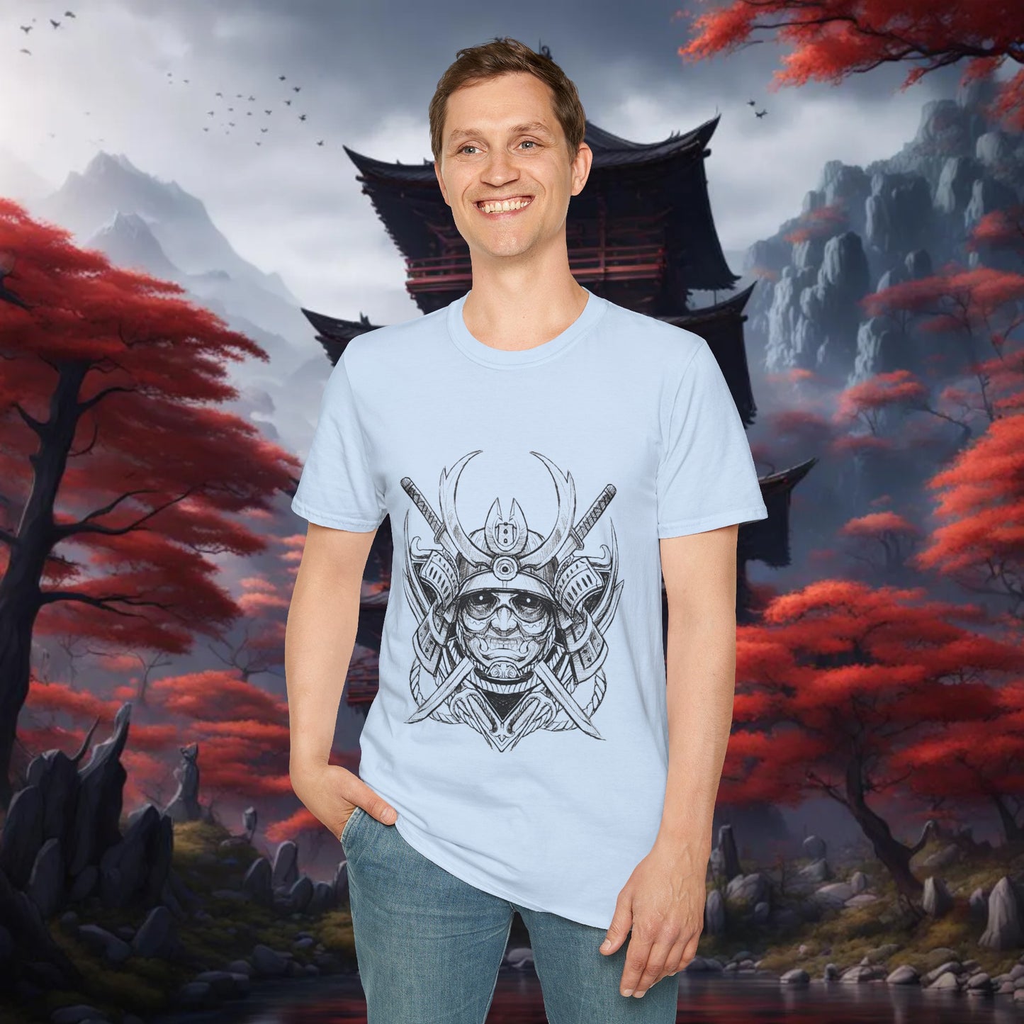 Undead Samurai - Unisex Softstyle T-Shirt