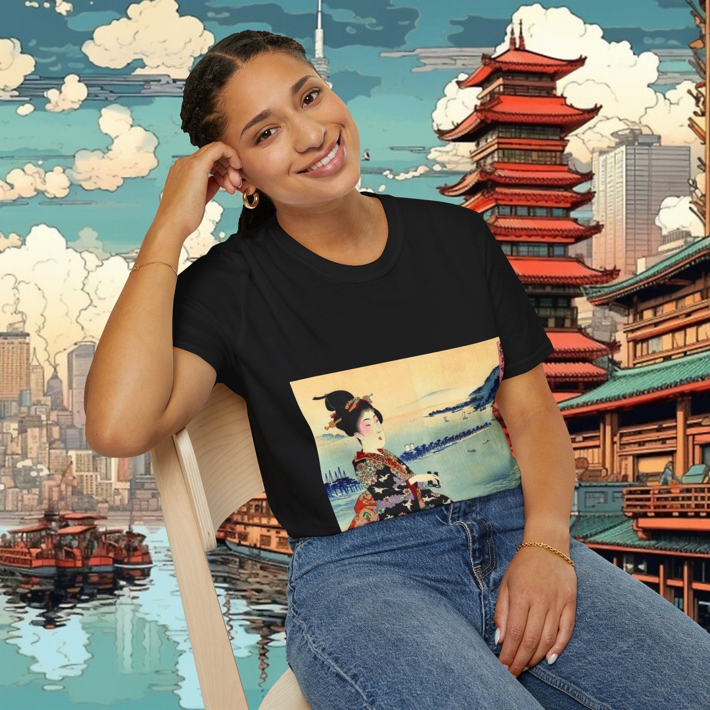 Geisha - Unisex Softstyle T-Shirt