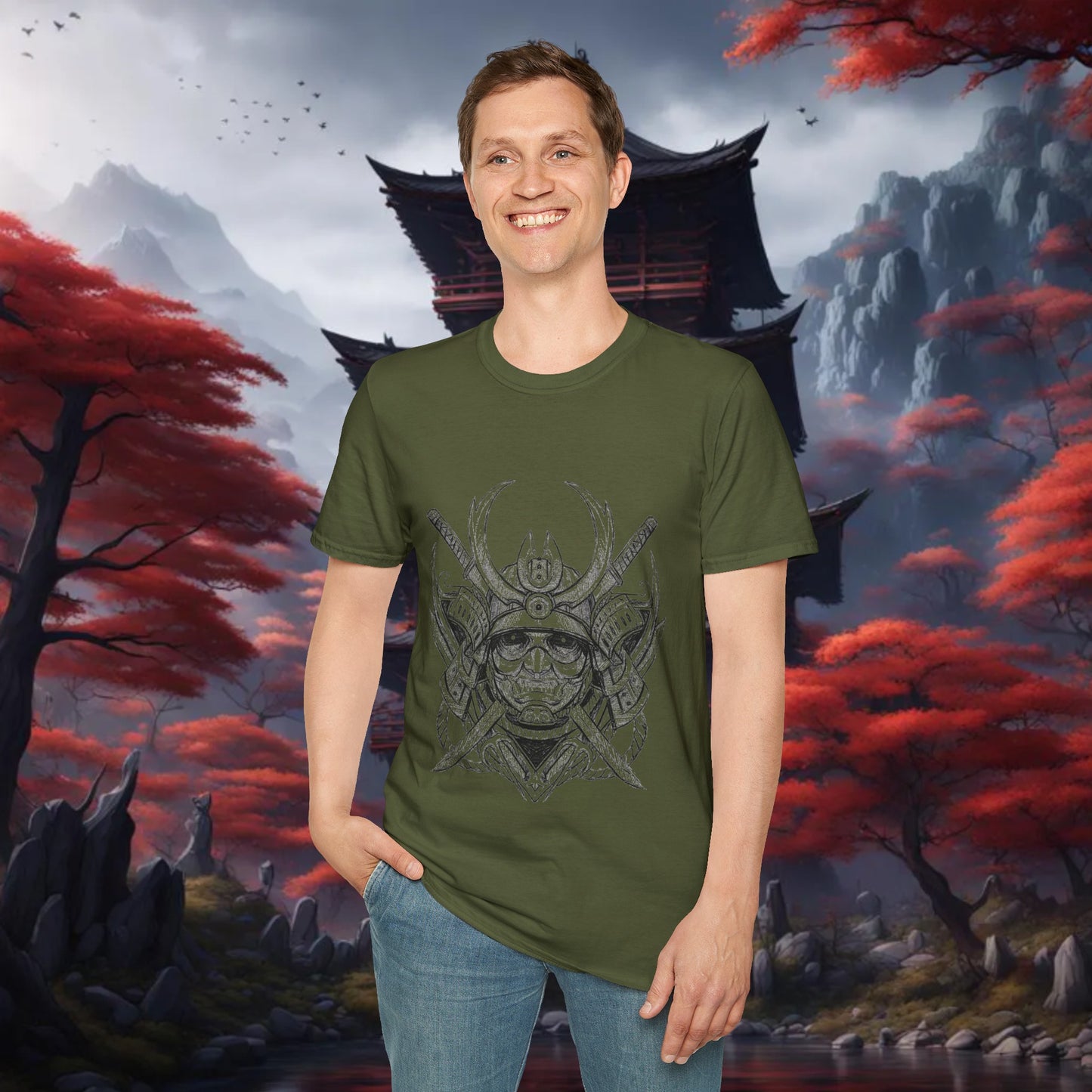 Undead Samurai - Unisex Softstyle T-Shirt